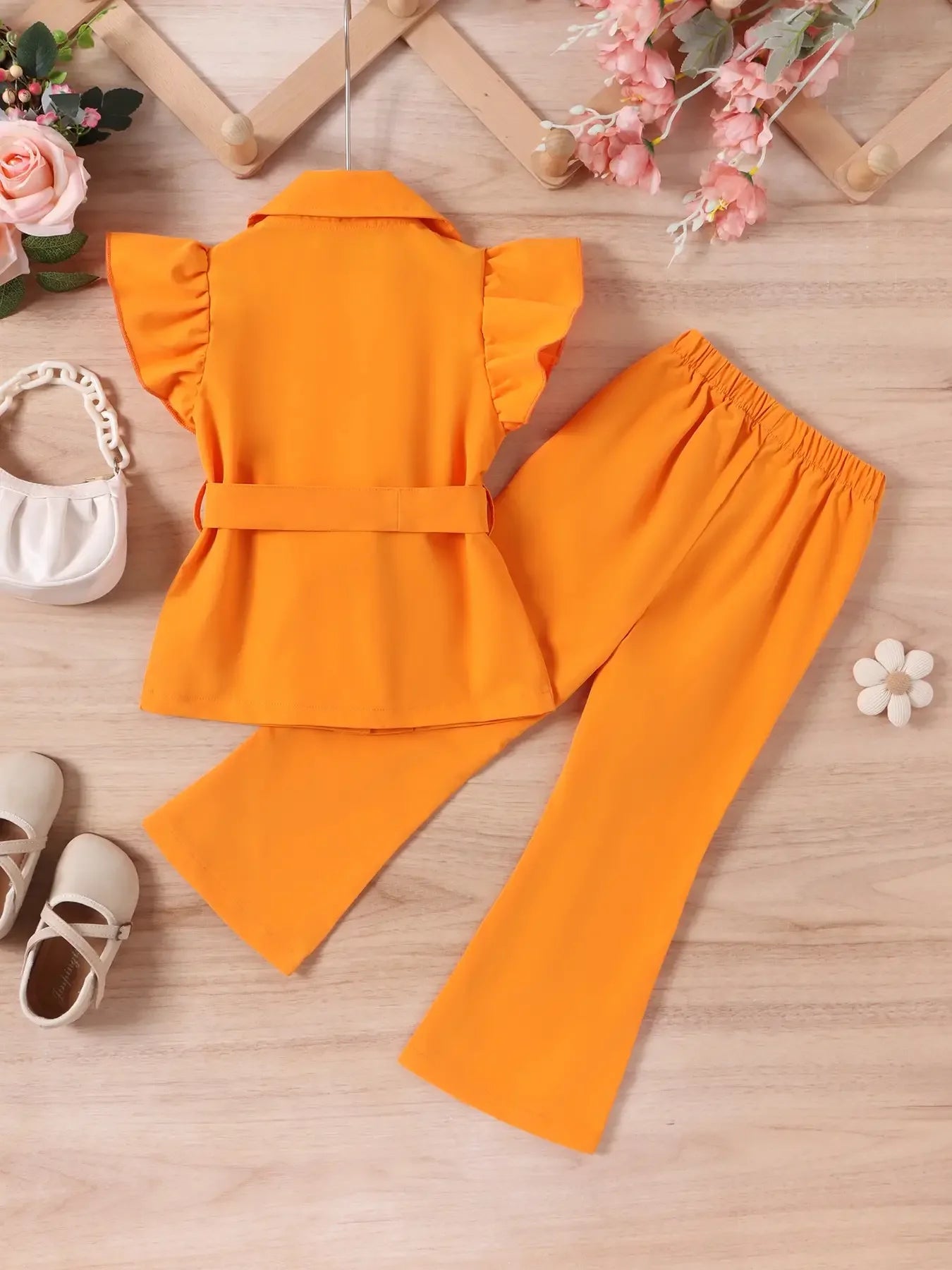 Ruffle Trouser Set