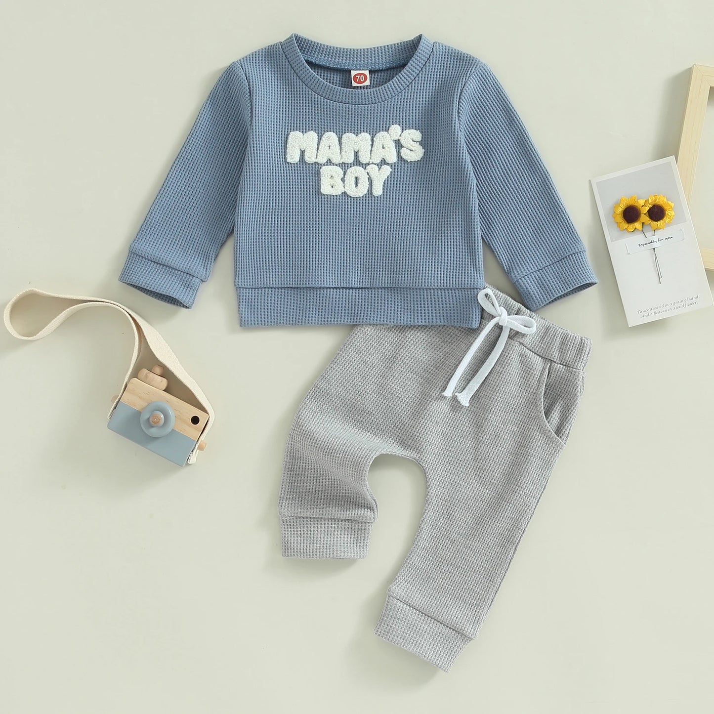 Mama’s Boy Waffle Set - Little Love Baby Organics