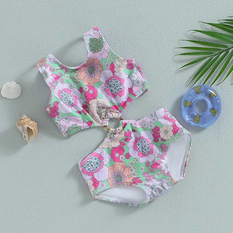 Floral Ring One Piece - Little Love Baby Organics